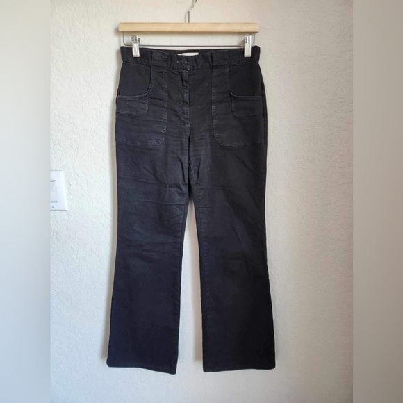NILI LOTAN Black Utility Wide Legs Pants Size 2 - Picture 1 of 7